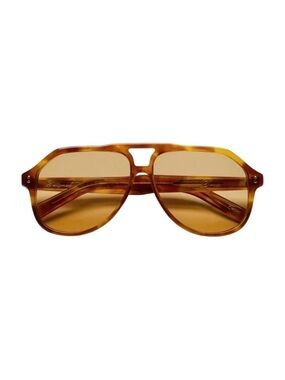Chimi NIB Doris Oversized Aviator Sunglasses Soft Havana